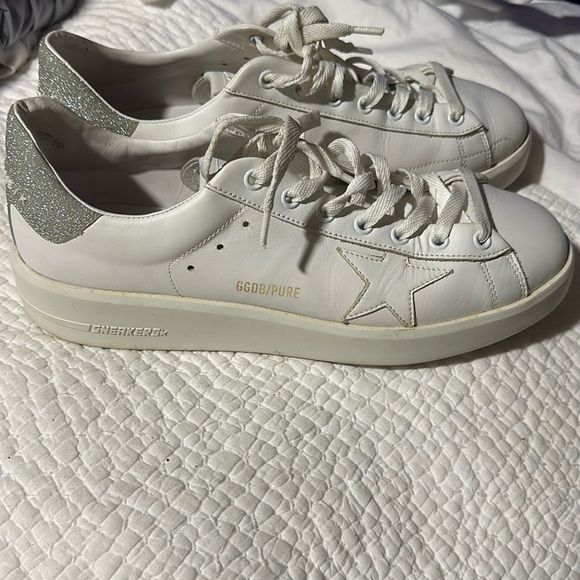 Authentic Purestar Golden Goose women’s 41 . Glitter on heel - Picture 5 of 13